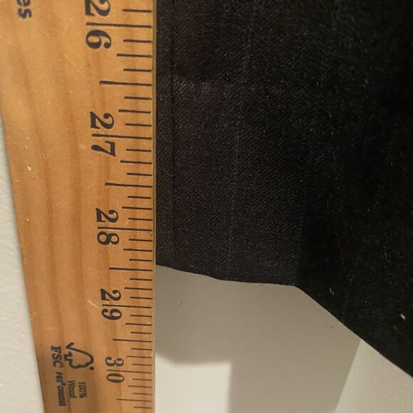 Tommy Hilfiger Pants Men 34x28.5 Charcoal Grey Pinstripe Cashmere Blend Pleated - Picture 9 of 15